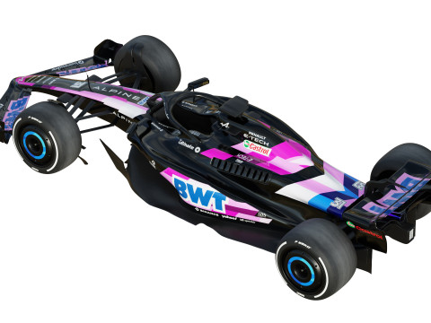 F1 Alpine A523 2023 3D Model