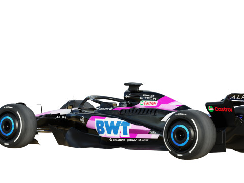F1 Alpine A523 2023 3D Model