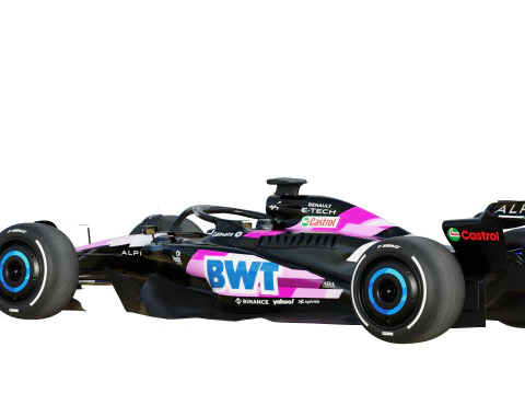 F1 Alpine A523 2023 3D Model
