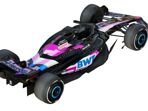 F1 Alpine A523 2023 3D Model