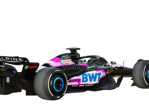 F1 Alpine A523 2023 3D Model