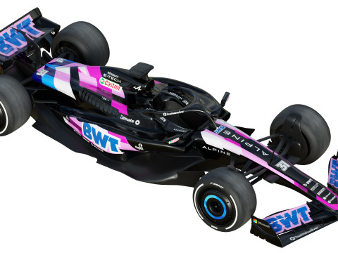 F1 Alpine A523 2023 3D Model