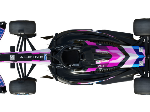 F1 Alpine A523 2023 3D Model