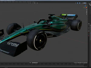 F1 Aston Martin AMR24 2024 Modèle 3D
