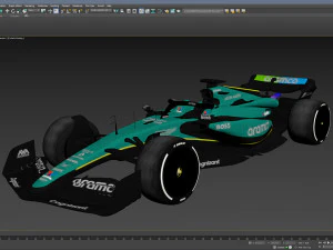 F1 Aston Martin AMR24 2024 Modèle 3D