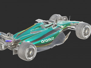 F1 Aston Martin AMR 24 2024 Model 3D