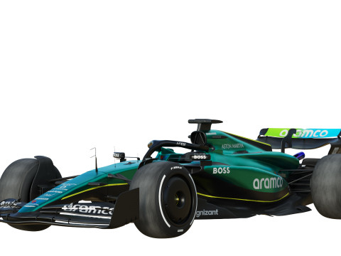 F1 Aston Martin AMR 24 2024 Model 3D