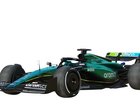 F1 Aston Martin AMR24 2024 Modèle 3D