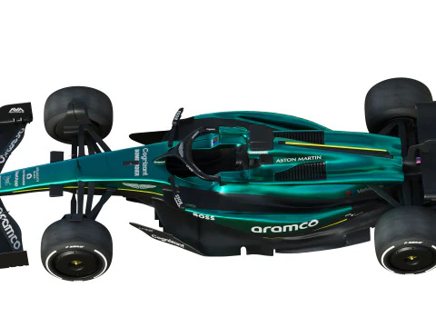 F1 Aston Martin AMR24 2024 Modèle 3D