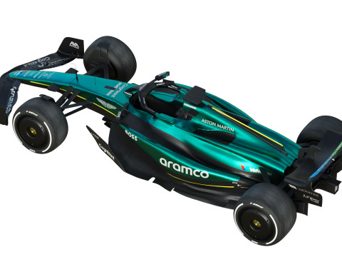 F1 Aston Martin AMR 24 2024 Model 3D
