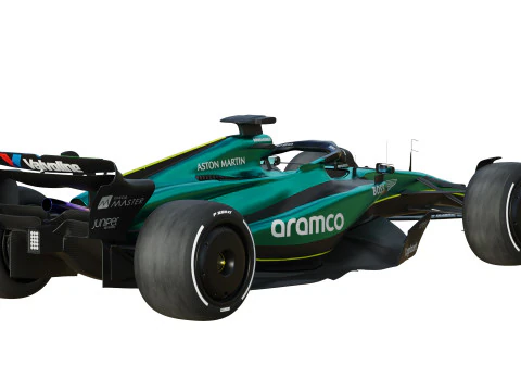 F1 Aston Martin AMR24 2024 Modèle 3D