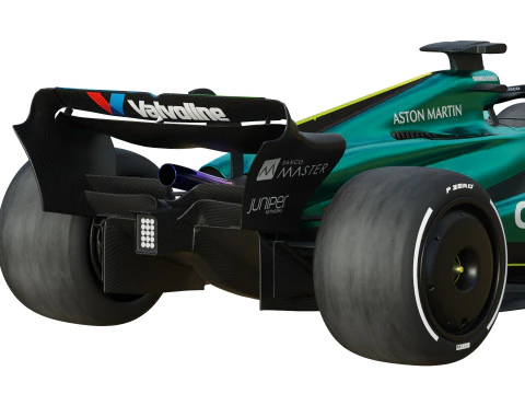 F1 Aston Martin AMR24 2024 Modèle 3D