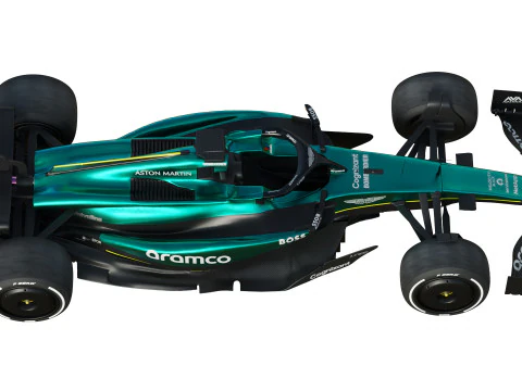F1 Aston Martin AMR24 2024 Modèle 3D