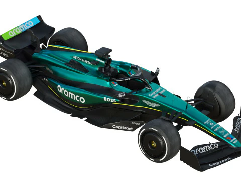 F1 Aston Martin AMR24 2024 Modèle 3D