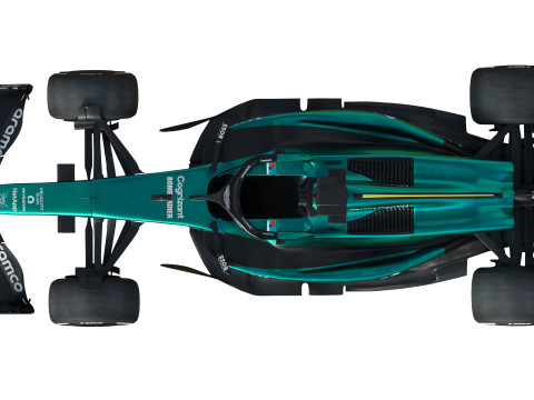 F1 Aston Martin AMR 24 2024 Model 3D