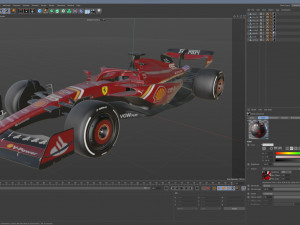 F1 Scuderia SF24 2024 3Dモデル