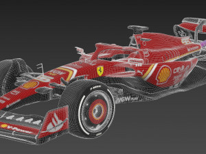 F1 Scuderia SF24 2024 3Dモデル