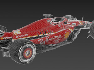 F1 Scuderia SF24 2024 3Dモデル