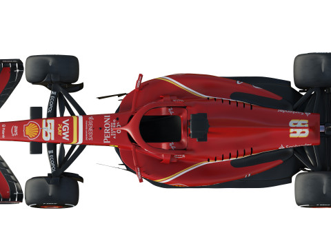 F1 Scuderia SF24 2024 3Dモデル