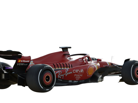 F1 Scuderia SF24 2024 3Dモデル