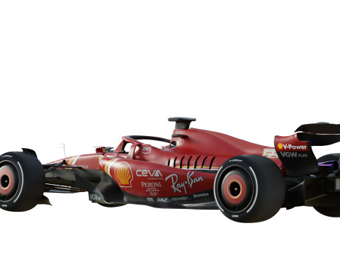 F1 Scuderia SF24 2024 3Dモデル