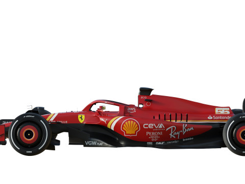 F1 Scuderia SF24 2024 3Dモデル