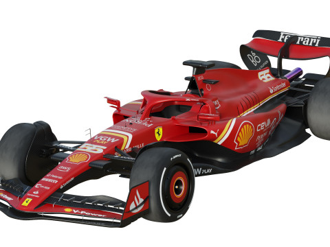 F1 Scuderia SF24 2024 3Dモデル