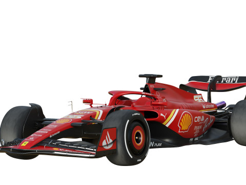 F1 Scuderia SF24 2024 3Dモデル