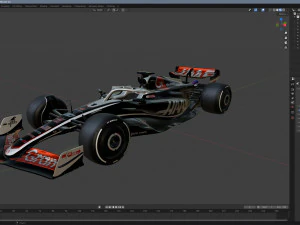 F1 Haas VF-24 2024 3D Model
