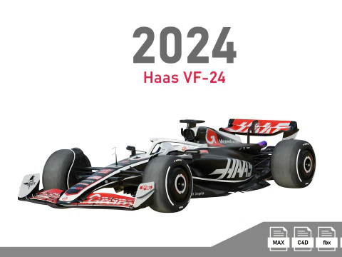 F1 Haas VF-24 2024 3D Model