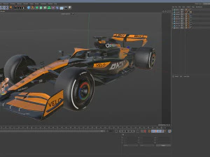 F1 McLaren MCL38 2024 3D Model