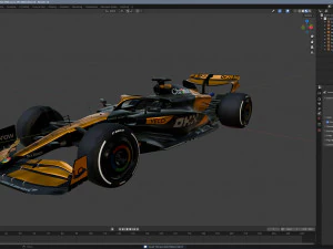 F1 McLaren MCL38 2024 3D Model