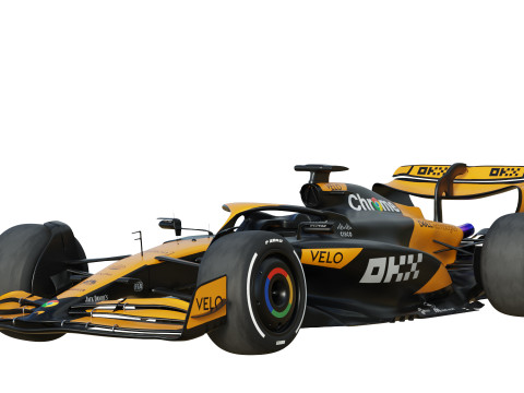 F1 McLaren MCL38 2024 Modelo 3D