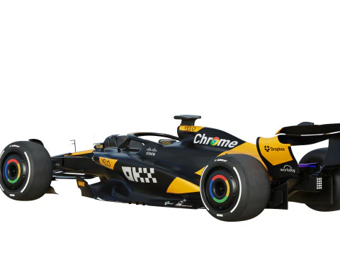 F1 McLaren MCL38 2024 3D Model