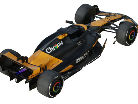 F1 McLaren MCL38 2024 3D Model