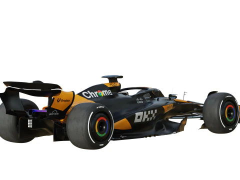 F1 McLaren MCL38 2024 3D Model