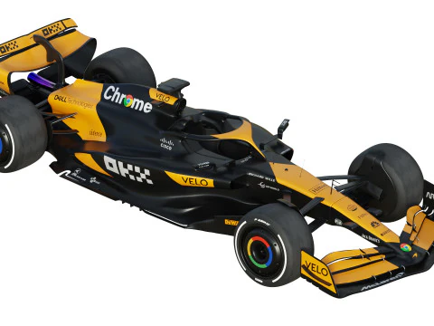 F1 McLaren MCL38 2024 3D Model