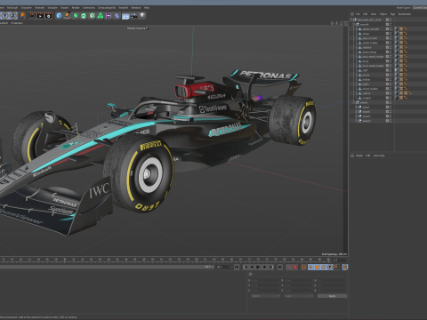 F1 Mercedes W15 2024 Model 3D