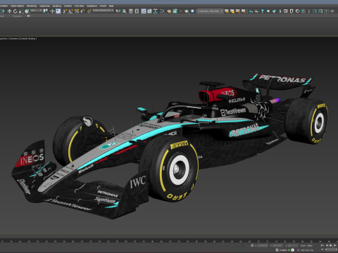 F1 Mercedes W15 2024 Model 3D