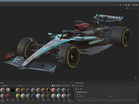 F1 Mercedes W15 2024 Model 3D