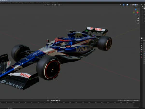 F1 Racing Bulls 2024 3D Model
