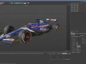 F1 Racing Bulls 2024 3D Model