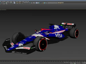F1 Racing Bulls 2024 3D Model