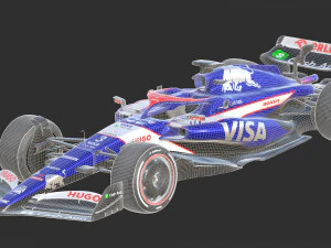 F1 Racing Bulls 2024 3D Model