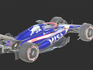 F1 Racing Bulls 2024 3D Model