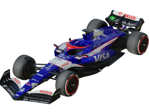F1 Racing Bulls 2024 3D Model