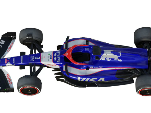 F1 Racing Bulls 2024 3D Model