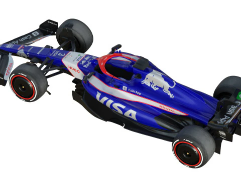 F1 Racing Bulls 2024 3D Model