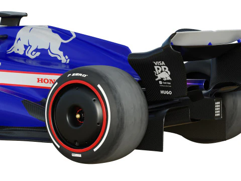 F1 Racing Bulls 2024 3D Model