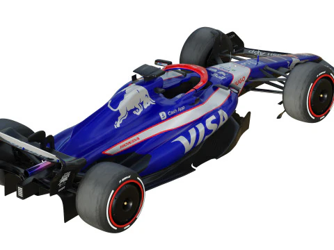 F1 Racing Bulls 2024 3D Model